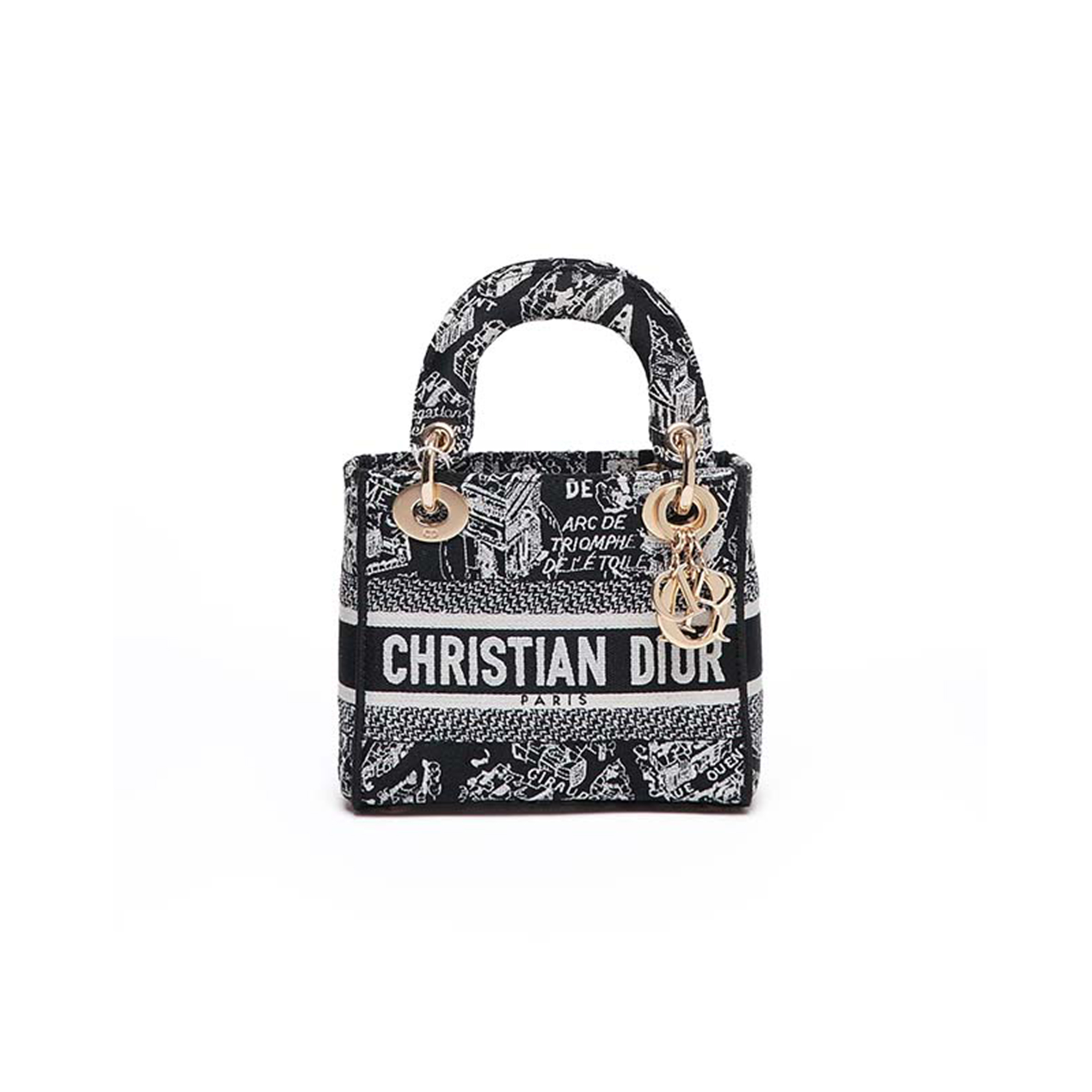 DIOR MINI LADY D-LITE BLACK (17*15*7cm) 